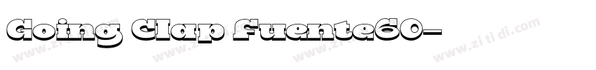 Going Clap Fuente60字体转换